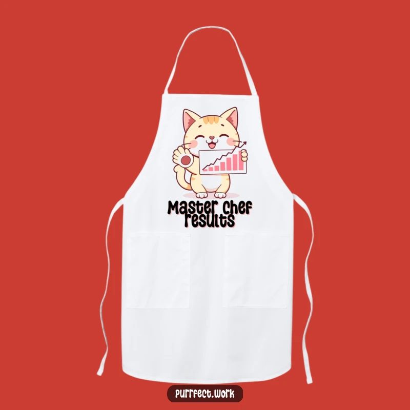 Funny Proud Cat Apron: Success Presentation Wear, Hilarious Gift for Chefs