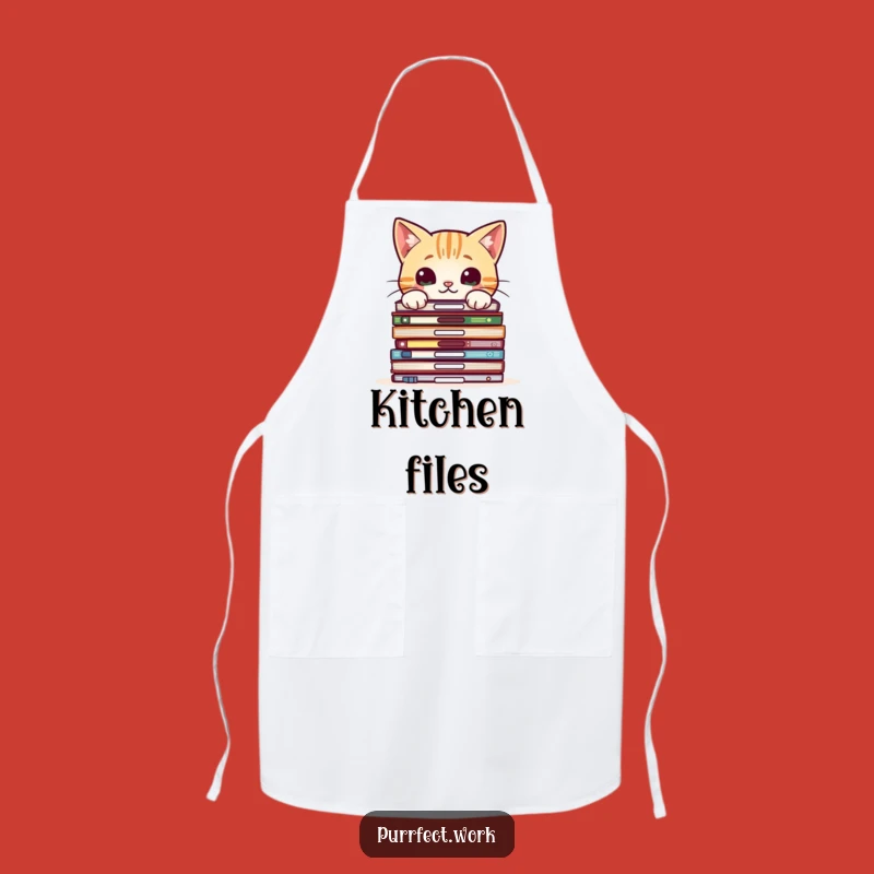 Funny Cat Chef Apron: Cooking Up Mysteries in the Kitchen