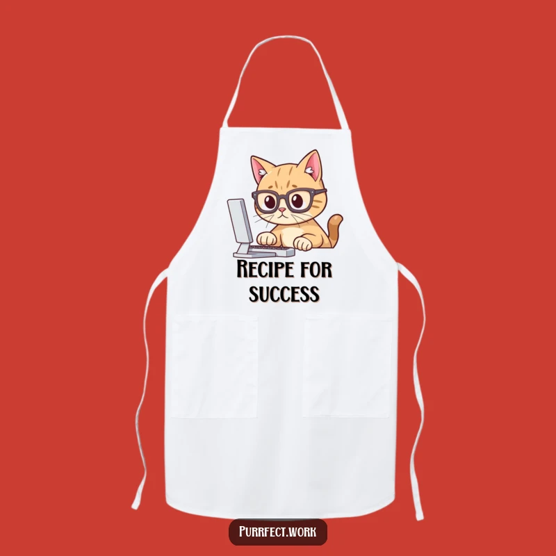 Funny Smart Cat Apron: Witty Kitchen Wear for the Brainy Cat Lover