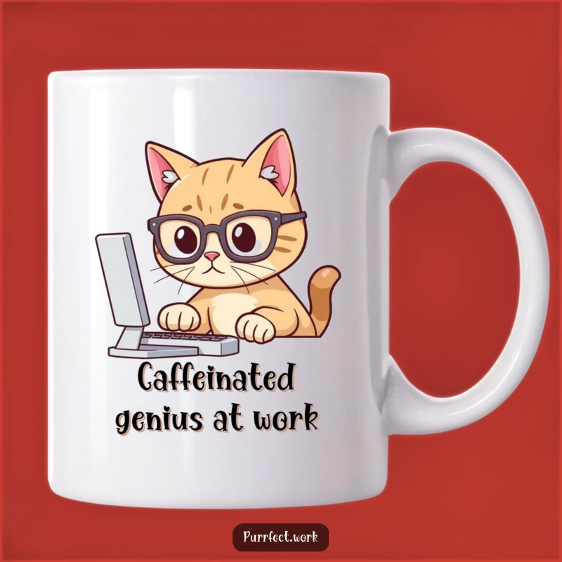 Funny Smart Cat Mug: A Hilarious Gift for Techies and Bookworms Alike