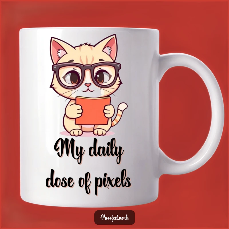 Funny Cat With Glasses Mug: The Perfect Geeky Gift for Screen Lovers
