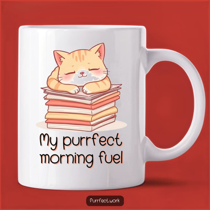 Funny Content Cat Napping Mug: The Purrfect Gift for Busy Workers