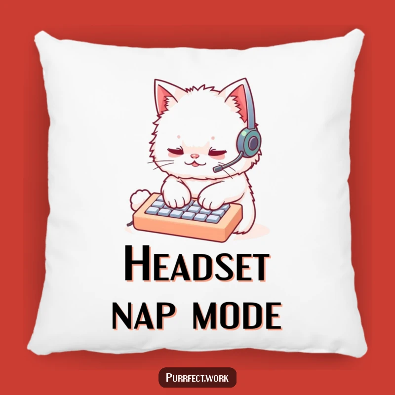 Funny Cat Coder Pillow: Cozy Comfort for Techies