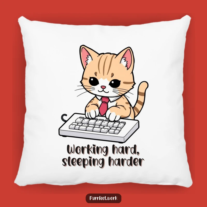 Funny Cat Keyboard Pillow: Snuggle Up with Hilarious Office Companion Decor