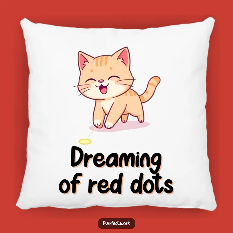 Funny Cat Laser Chase Pillow - Soft Energetic Pet Cushion Gift