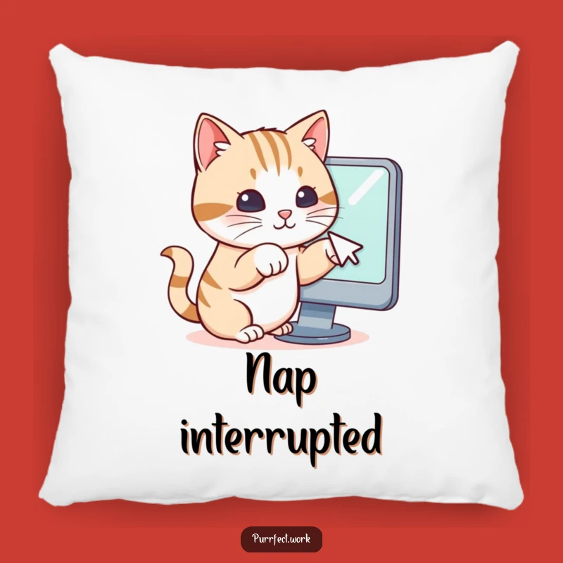 Funny Cat Paws Cursor Pillow: Cozy Up with Hilarious Digital Delight