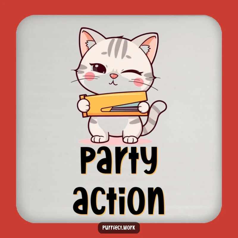 Funny Cat Stapler Coaster: Protect Surfaces with Readiness