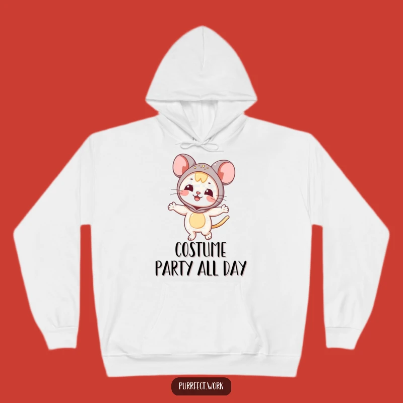 Funny Mouse Cat Hoodie: Cozy Feline Dancer Sweatshirt, Ideal Funny Gift!