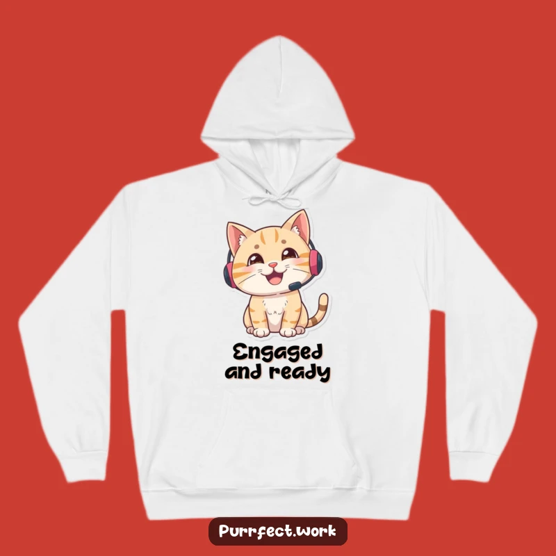 Cozy Funny Gamer Cat Hoodie: Stay Warm and Engaged During Epic Sessions