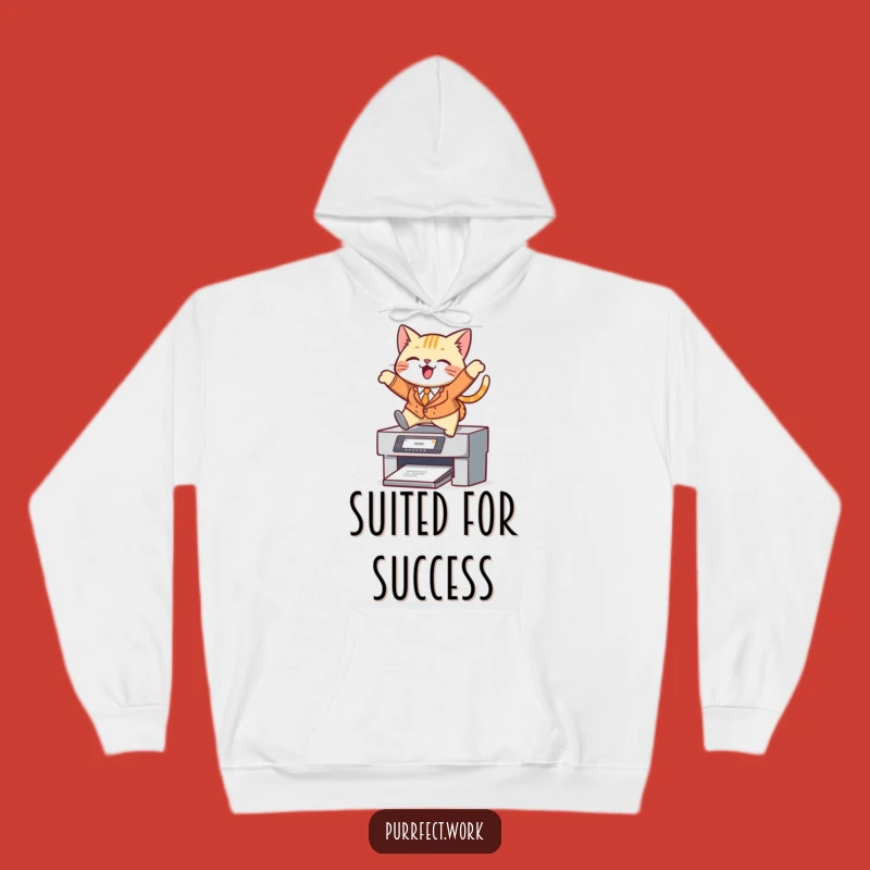 Funny Cat Suit Printer Hoodie: Cozy and Hilarious Professional Wear