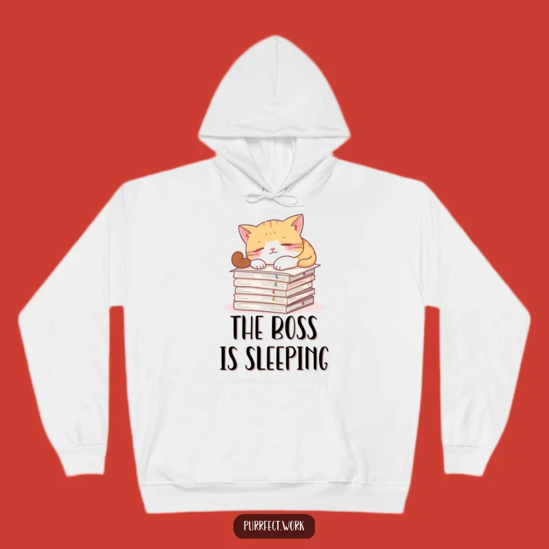 Funny Cat Nap Hoodie - Cozy and Hilarious Document Guardian Gift
