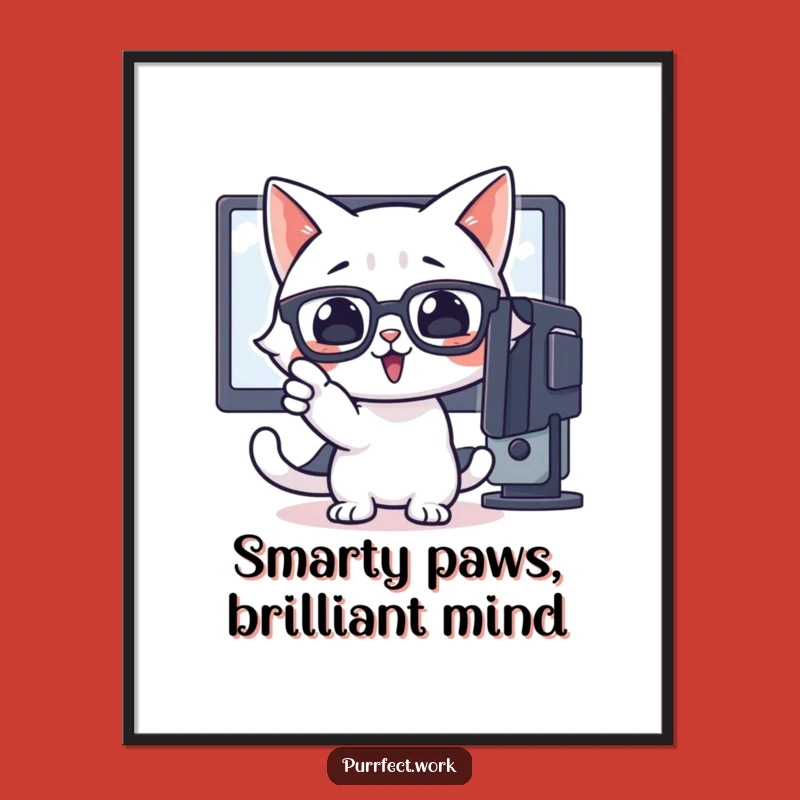 Free Printable Wall Art: Funny Cat Tech Advice, Downloadable Art for a Smart Space