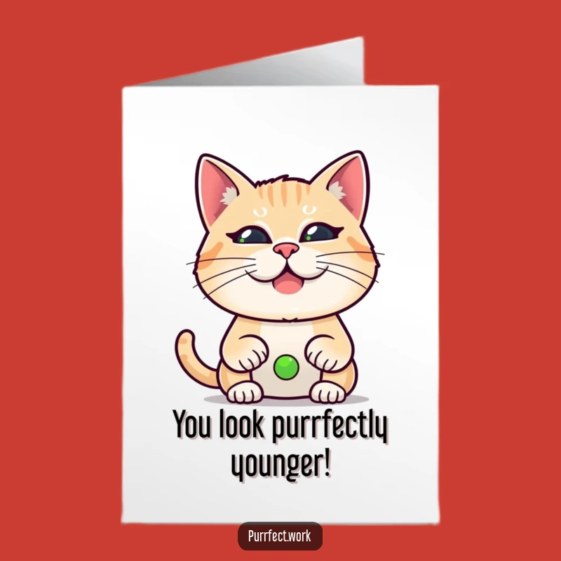 Free Printable Birthday Card: Funny Face Cat Video Call for a Hilarious Downloadable Gift