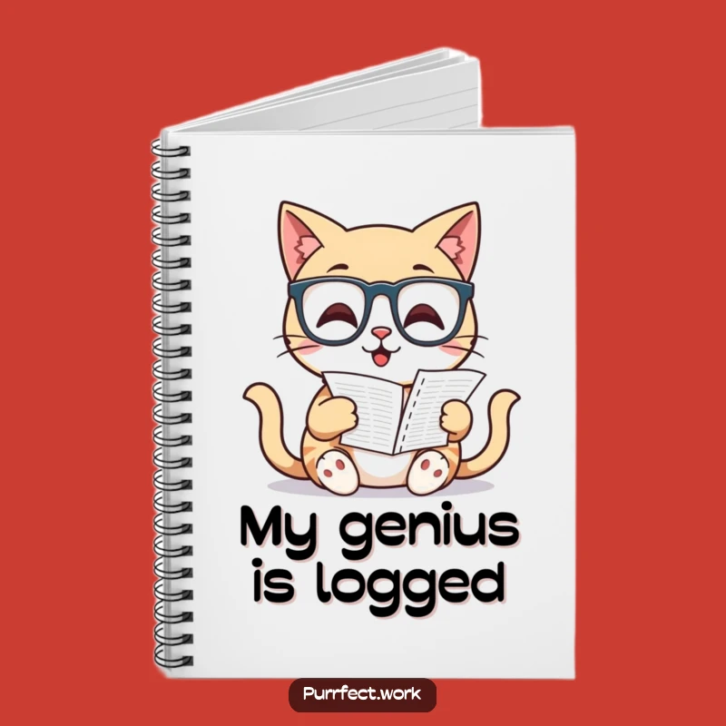 Funny Cat Planner Notebook: Feline Reads Spreadsheet, Perfect Gift for Organized Minds