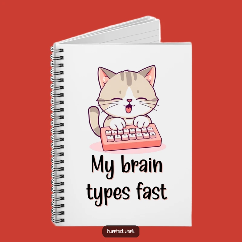 Funny Busy Cat Keyboard Notebook: Hilarious Journal for Productive Ideas