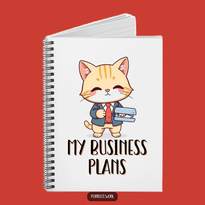 Funny Business Cat Notebook: Journal Your Deals with Feline Professionalism