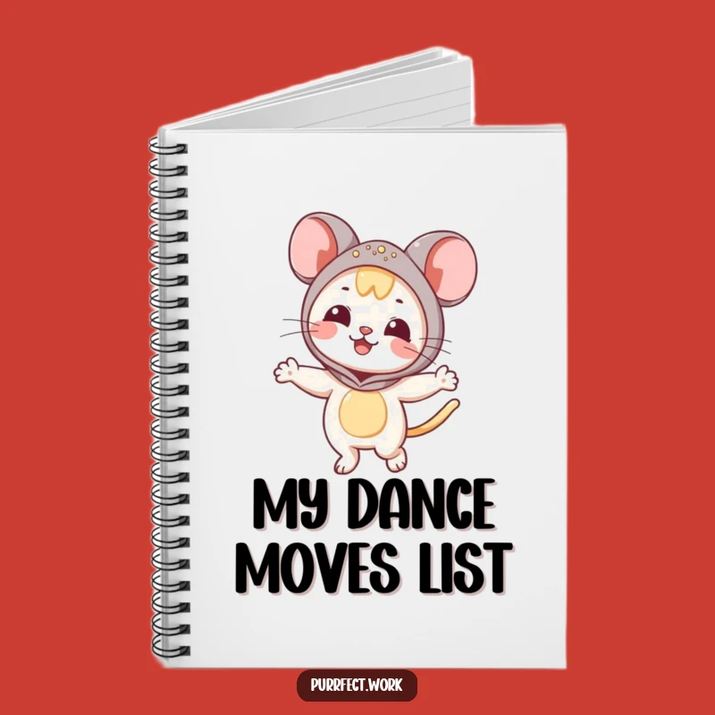 Funny Mouse Cat Notebook: Journal Your Fun Ideas with a Dancing Feline, Great Funny Gift!
