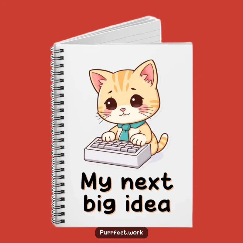 Funny Cat Typist Notebook: Cute Feline Journal for Notes, Great Funny Gift!