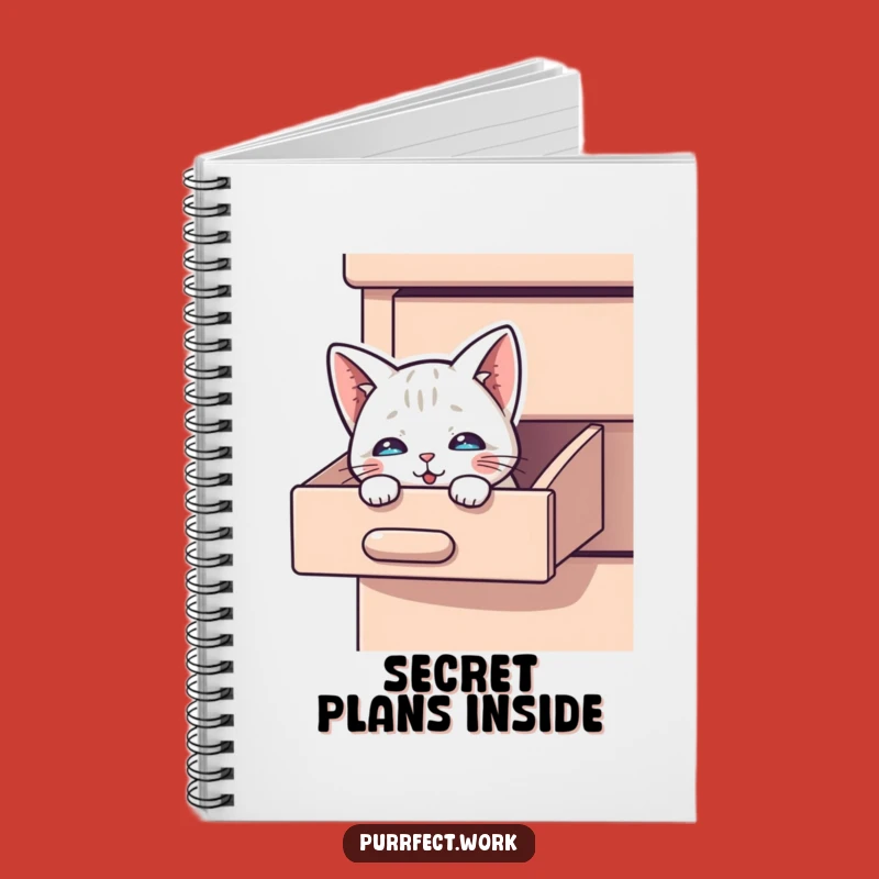 Funny Peek-a-Boo Cat Notebook: Journal Your Secrets with a Curious Feline, Great Funny Gift!