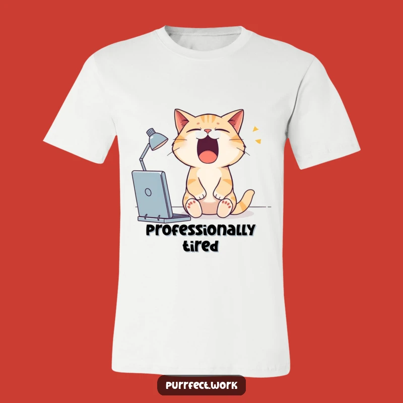 Funny Sleepy Cat T-Shirt: Wear Your Tiredness with Pride and Humor