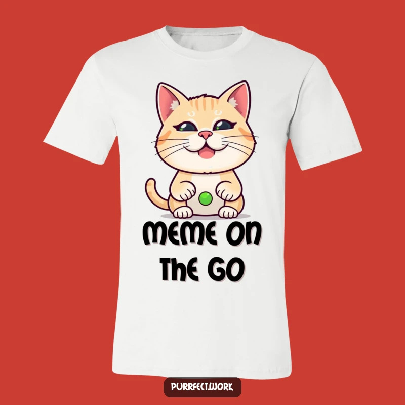 Funny Cat Zoom T-Shirt - Hilarious Video Call Pet Appearance Tee