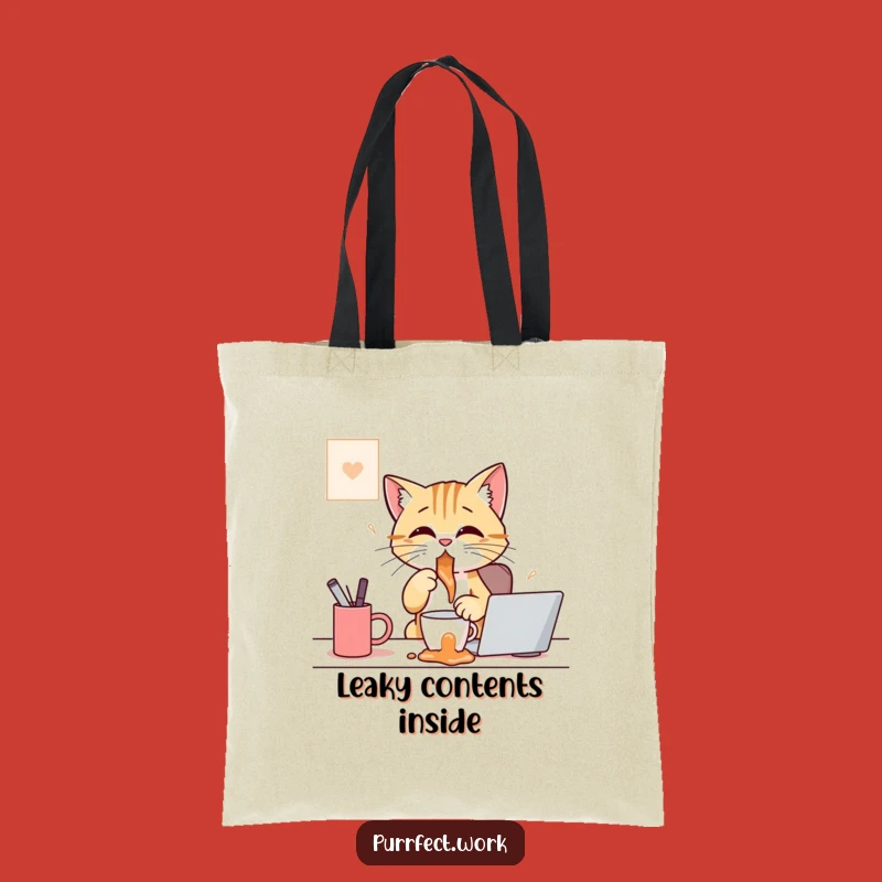 Funny Coffee Spill Tote Bag: Carry Your Essentials with Hilarious Messiness