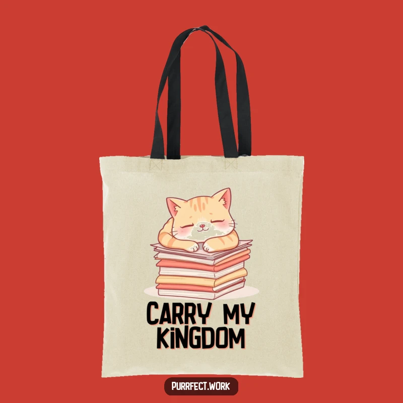 Funny Content Cat Tote Bag: Carry Your Laughs and Essentials Daily